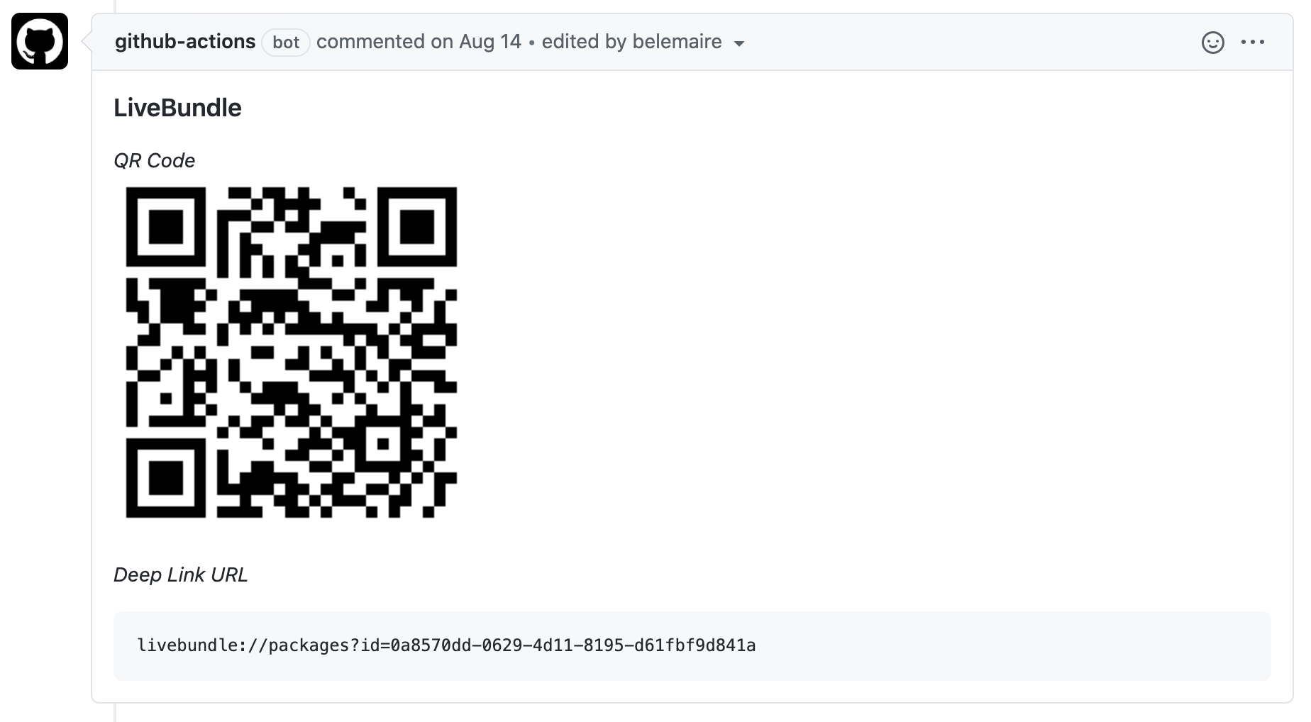 LiveBundle GitHub PR